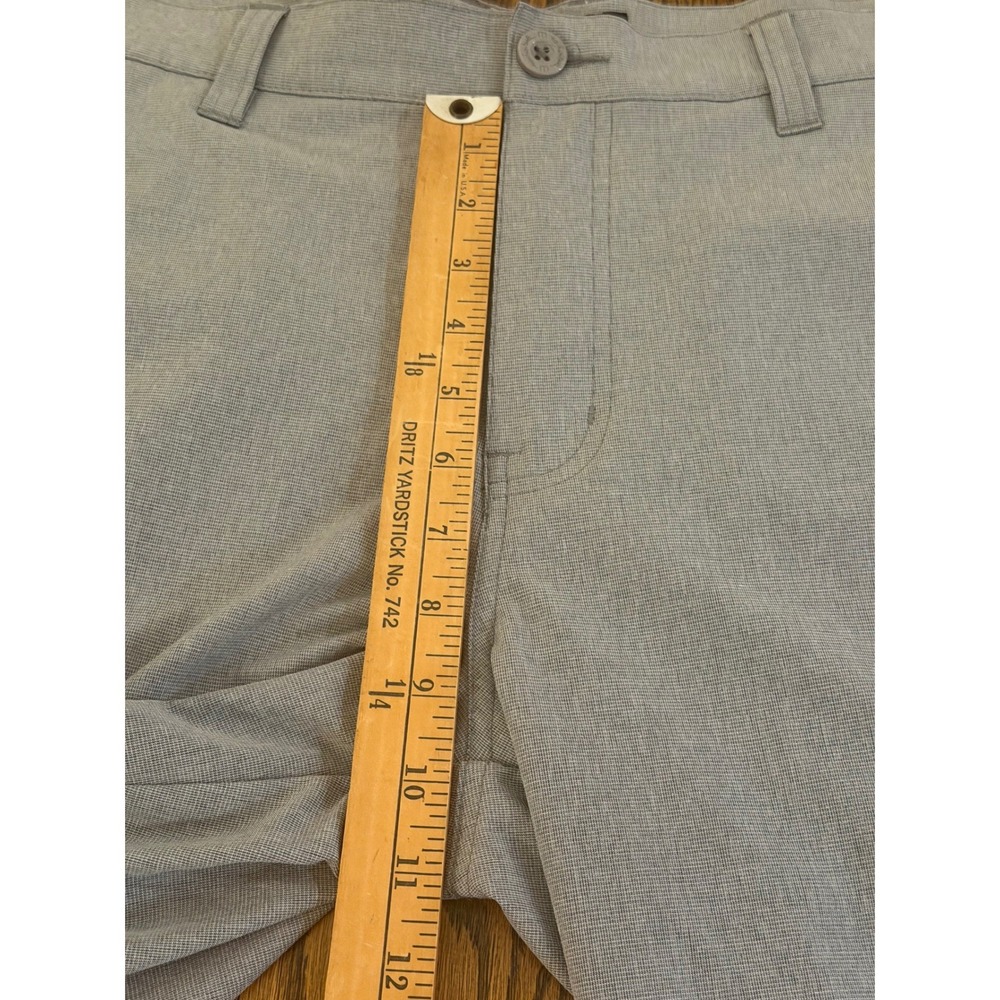TravisMathew Mens Grey Heathered Performance Golf Shorts Size 38 Stretch Casual - Picture 4 of 6